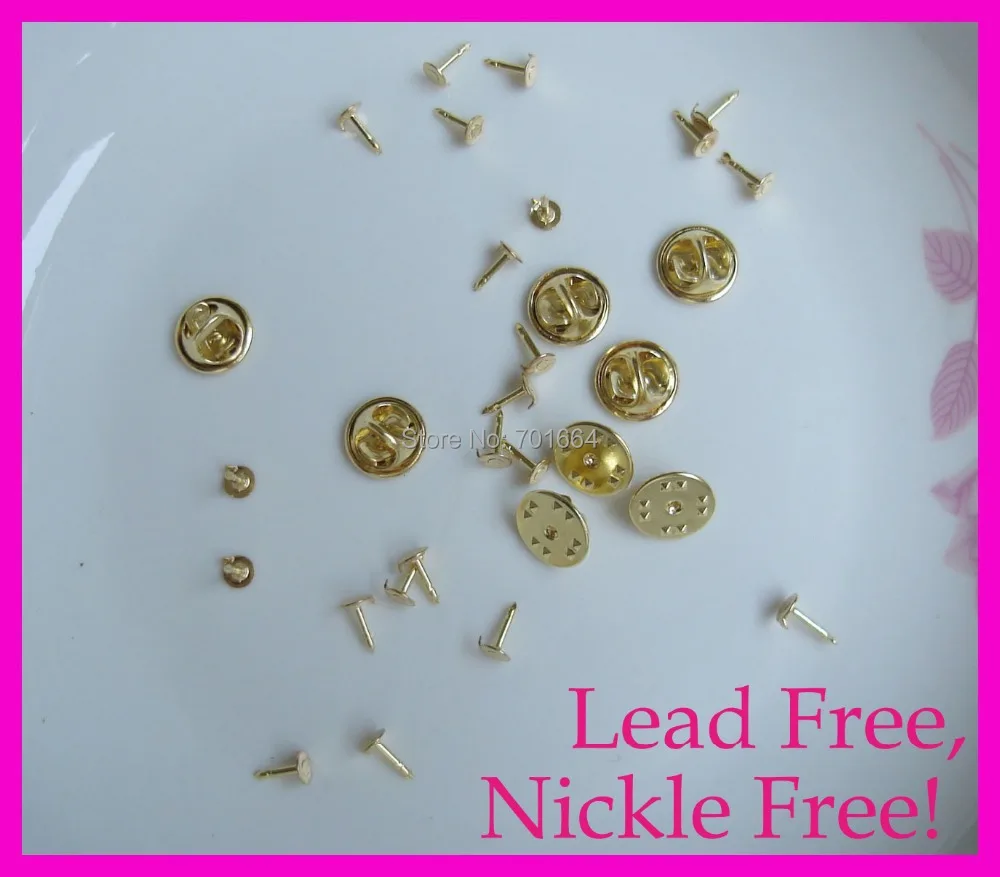 50PCS 1.2cm Plain Golden Metal Butterfly Clip and Pin Back suitable to brooches&badge at lead free,nickle free,copper material
50PCS 1.2cm Plain Golden Metal Butterfly Clip and Pin Back suitable to brooches&badge at lead free,nickle free,copper material