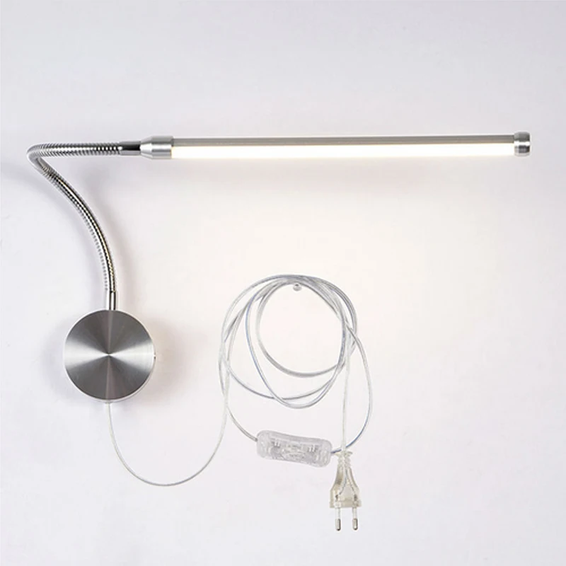 Modern LED Wall lamp flexible 6W bathroom mirror light Bedside Reading study sconces led luminaire lamps AC85-265V With EU Plug
Modern LED Wall lamp flexible 6W bathroom mirror light Bedside Reading study sconces led luminaire lamps AC85-265V With EU Plug