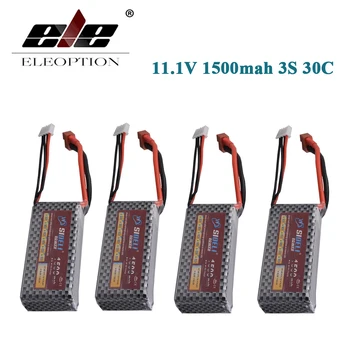 ELEOPTION 4PCS 11.1V 1500mah 3S 30C Li-Po Battery For RC Car Truck Helicopter Airplane QAV250 Frame Kit with XT60 / T Plug
ELEOPTION 4PCS 11.1V 1500mah 3S 30C Li-Po Battery For RC Car Truck Helicopter Airplane QAV250 Frame Kit with XT60 / T Plug