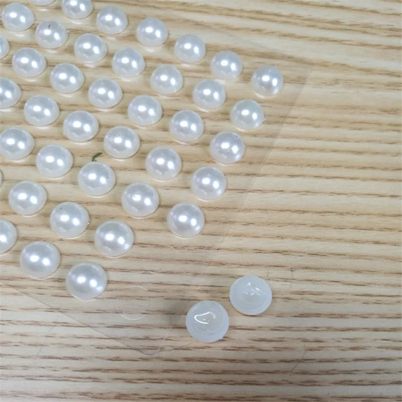 63pcs/sheet Flatback Imitation Pearls White Acrylic Beads Self Adhesive Sticker Mobile PC Nail Art Decals DIY Craft Accessories
63pcs/sheet Flatback Imitation Pearls White Acrylic Beads Self Adhesive Sticker Mobile PC Nail Art Decals DIY Craft Accessories