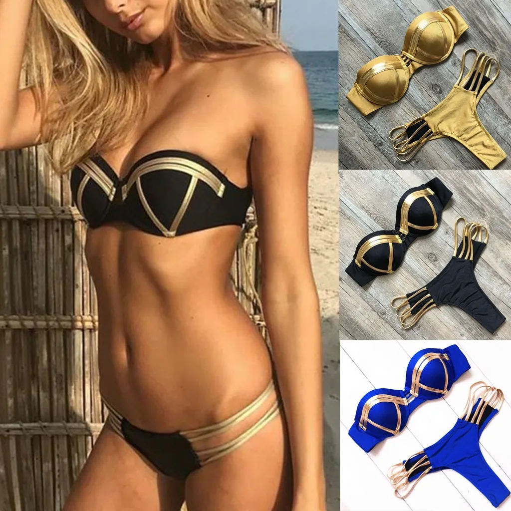 swimsuit bikini women's swimming suit swimwear women Feshion Sexy Bikini Set Hot Stamp Sport Swimwear Push-Up Padded Swimsuit
swimsuit bikini women's swimming suit swimwear women Feshion Sexy Bikini Set Hot Stamp Sport Swimwear Push-Up Padded Swimsuit