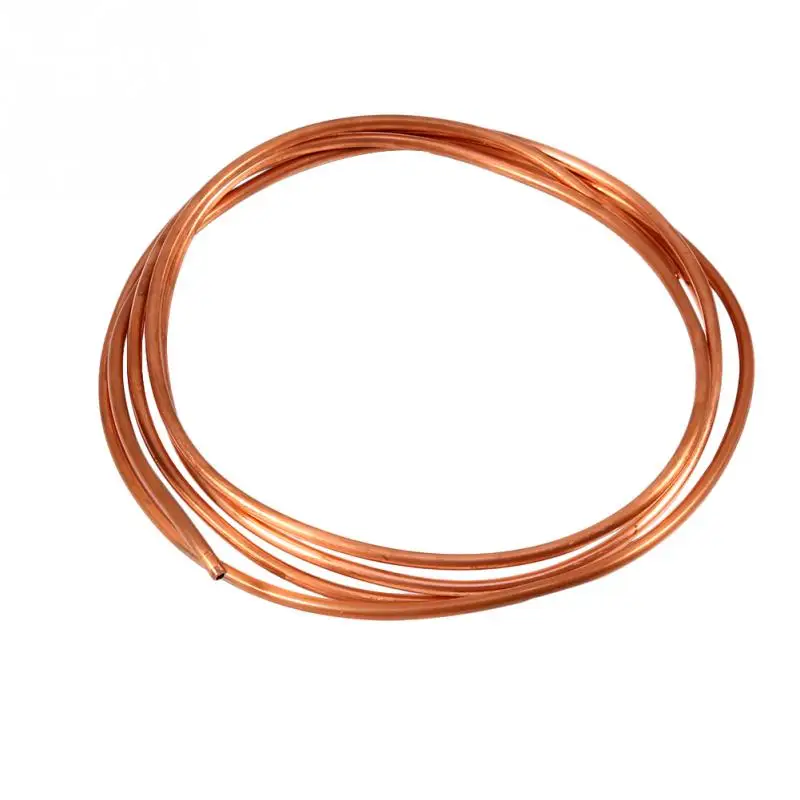 2M Corrosion Resistance Soft Copper Tube Pipe OD 3mm x ID 2mm for Refrigeration Plumbing Copper Tube