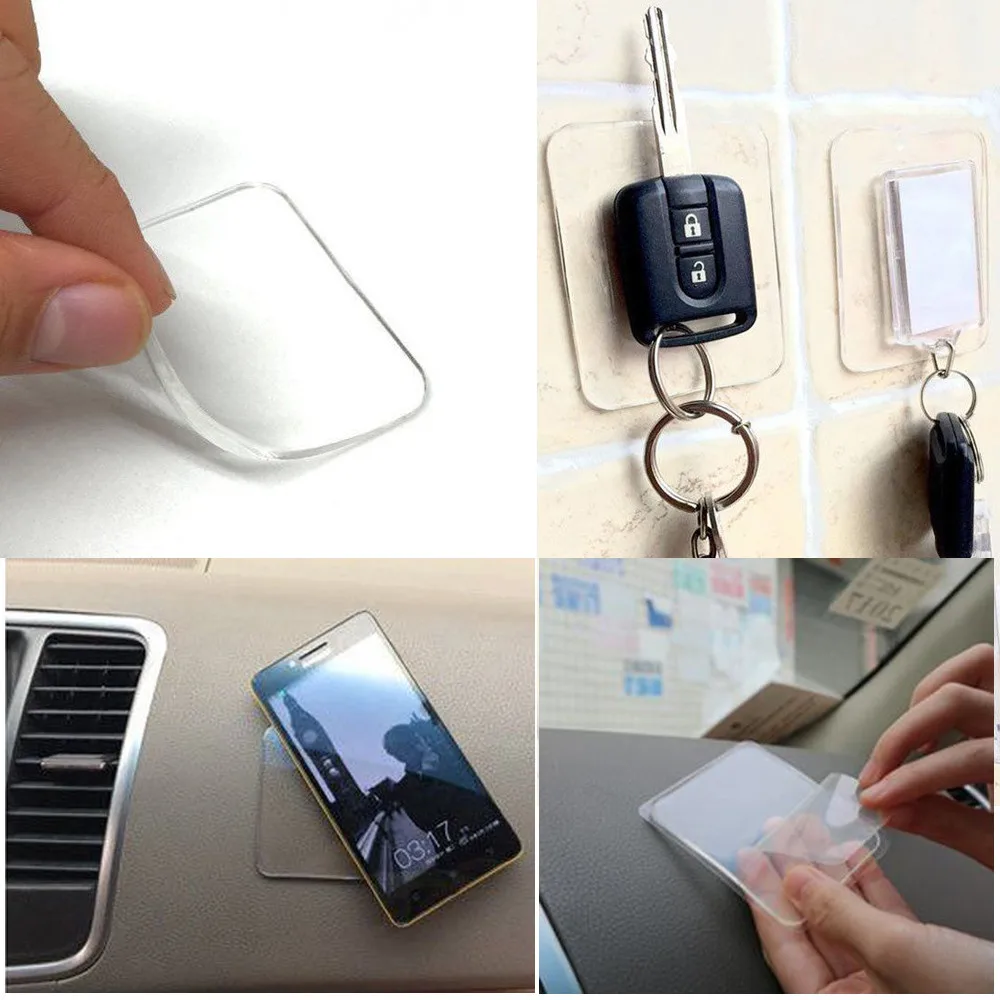 10Pcs New Washable & Reusable Sticky Anti Slip Pads Kitchen Car Cellphone Holder Super Easy-gripping Pad A4
10Pcs New Washable & Reusable Sticky Anti Slip Pads Kitchen Car Cellphone Holder Super Easy-gripping Pad A4