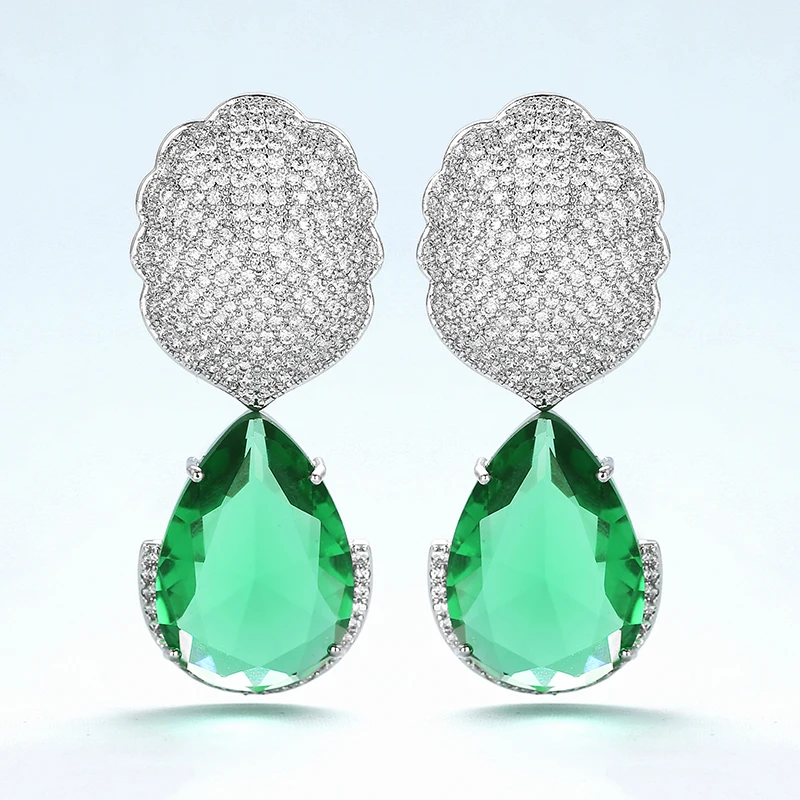 XIUMEIYIZU Large Water Drop CZ Drop Earrings Luxury Design Paved Cubic Zirconia for Women Wedding Banquet Top Gold Plating
XIUMEIYIZU Large Water Drop CZ Drop Earrings Luxury Design Paved Cubic Zirconia for Women Wedding Banquet Top Gold Plating