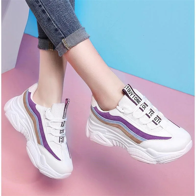 Sooneeya Striped Women Casual Shoes 2019 Mesh Shoes Dad Flats Platform PU Fashion Chunky Sneakers Woman Retro zapatos de mujer
Sooneeya Striped Women Casual Shoes 2019 Mesh Shoes Dad Flats Platform PU Fashion Chunky Sneakers Woman Retro zapatos de mujer