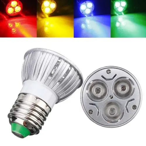 10pcs/lot E27 3 LED Energy Saving Spotlight Down Light Home Lamp Bulb White/Warm White/Pure White/Red/Yellow/Blue/Green
10pcs/lot E27 3 LED Energy Saving Spotlight Down Light Home Lamp Bulb White/Warm White/Pure White/Red/Yellow/Blue/Green