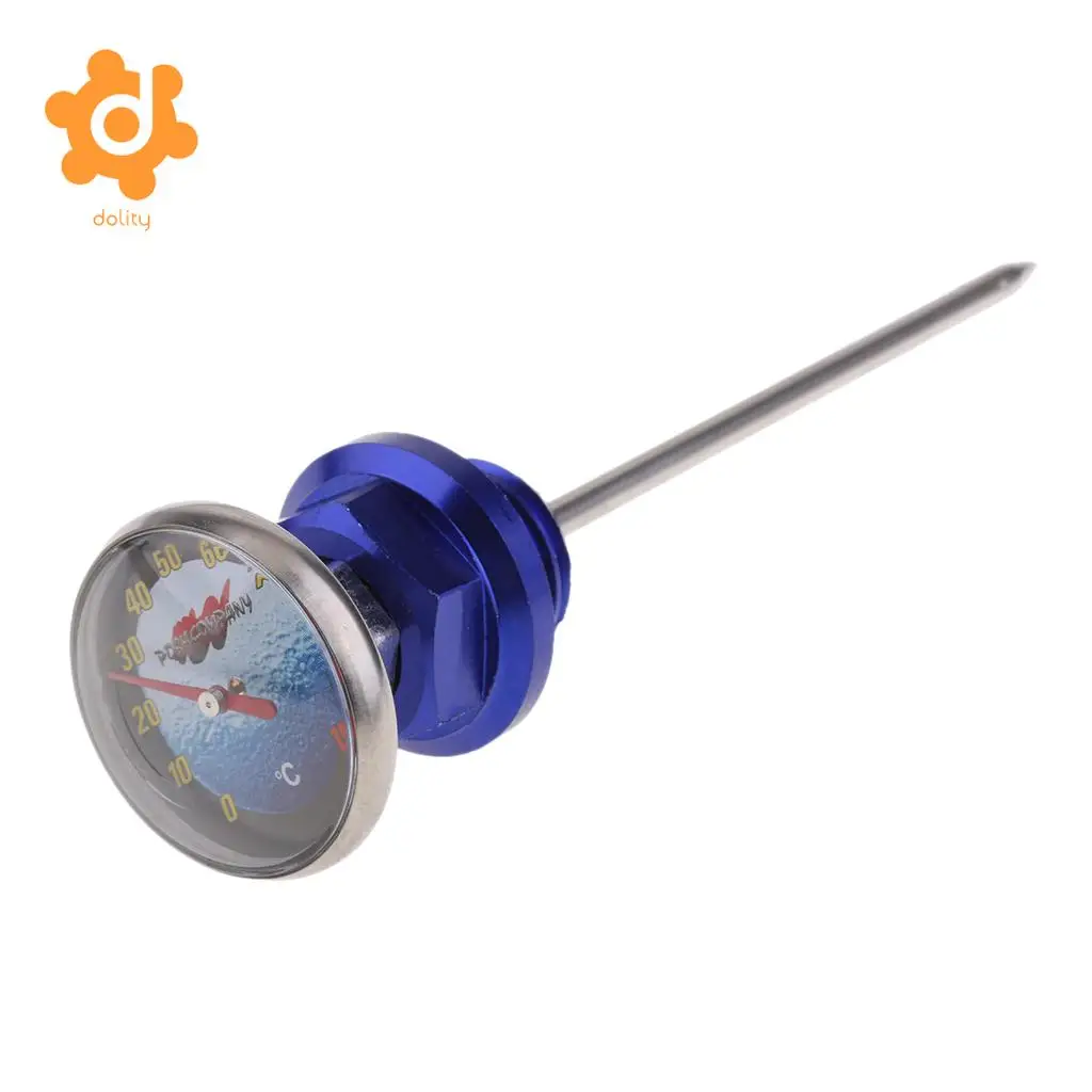 14.5cm Oil Tank Dipstick w/ Temperature Gauge for 110cc 125cc Scooter ATV