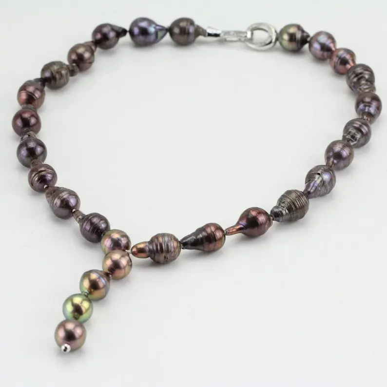 Unique Pearls jewellery Store,20inch Real Pearl Necklace,10-12mm Nugget Black Freshwater Pearl Necklace,Bridesmaids Gift
Unique Pearls jewellery Store,20inch Real Pearl Necklace,10-12mm Nugget Black Freshwater Pearl Necklace,Bridesmaids Gift