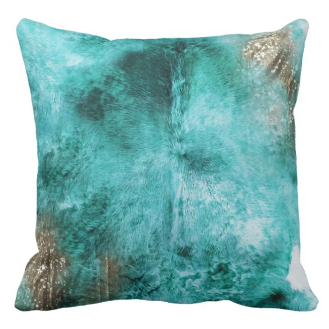 Throw Pillow Cover Turquoise Brown and White Exotic Cowhide Print ative Pillow Case Tribal Home Square 18x18
Throw Pillow Cover Turquoise Brown and White Exotic Cowhide Print ative Pillow Case Tribal Home Square 18x18