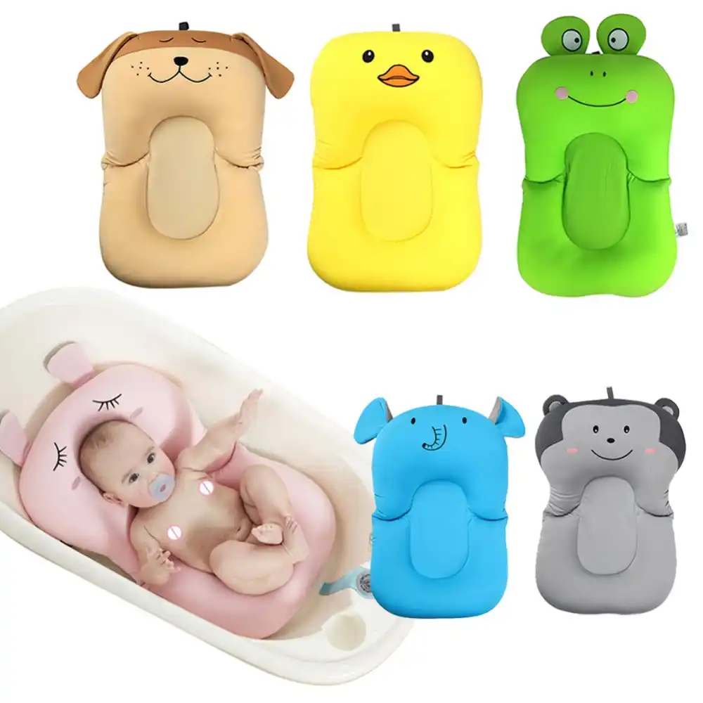 newborn baby bath tub seat mat baby shower portable air cushion