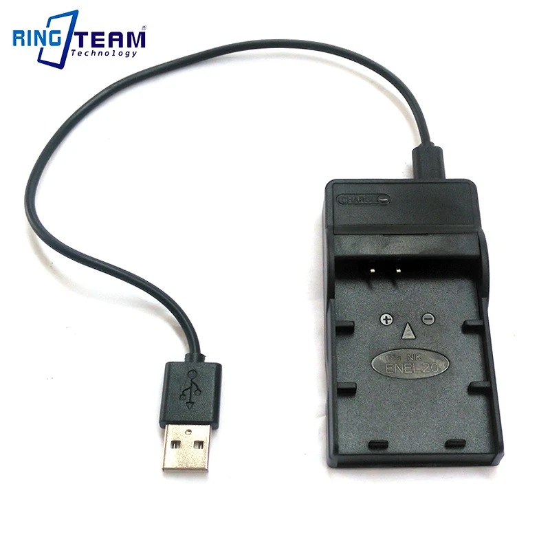 EN-EL20 Battery USB Charger for Nikon 1 AW1 J1 J2 J3 S1 & COOLPIX A and for BMPCC Blackmagic Pocket Cinema Camera
EN-EL20 Battery USB Charger for Nikon 1 AW1 J1 J2 J3 S1 & COOLPIX A and for BMPCC Blackmagic Pocket Cinema Camera