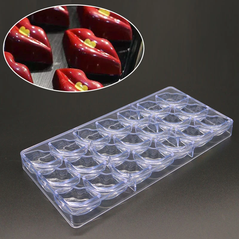 Food Grade Plastic 21 Holes Kiss Lips Shape DIY Chocolate Mold Cake Fondant Candy Maker Sugar Mould Baking Tools 27.5*13.5*2.5cm
Food Grade Plastic 21 Holes Kiss Lips Shape DIY Chocolate Mold Cake Fondant Candy Maker Sugar Mould Baking Tools 27.5*13.5*2.5cm