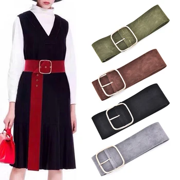 6 Colors Women Down Coat Wide Belts Long Gold Pin Buckle Sweater Bundle Waist Skirt Waistband Velvet Soft Strap Belt
6 Colors Women Down Coat Wide Belts Long Gold Pin Buckle Sweater Bundle Waist Skirt Waistband Velvet Soft Strap Belt