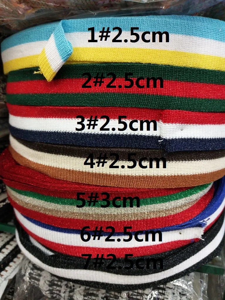 9yards/lots Polyester kint Ribbon 2.5cm-3cm stripe pattern for clothes accessories LS-0934
9yards/lots Polyester kint Ribbon 2.5cm-3cm stripe pattern for clothes accessories LS-0934