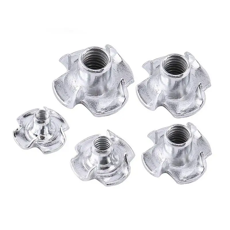 90 Pcs M3 M4 M5 M6 M8 Carbon Steel T-Nuts Four Pronged Tee Inserts Nuts Kit For Wood/Rock Climbing Holds/Cabinetry/Furniture
90 Pcs M3 M4 M5 M6 M8 Carbon Steel T-Nuts Four Pronged Tee Inserts Nuts Kit For Wood/Rock Climbing Holds/Cabinetry/Furniture