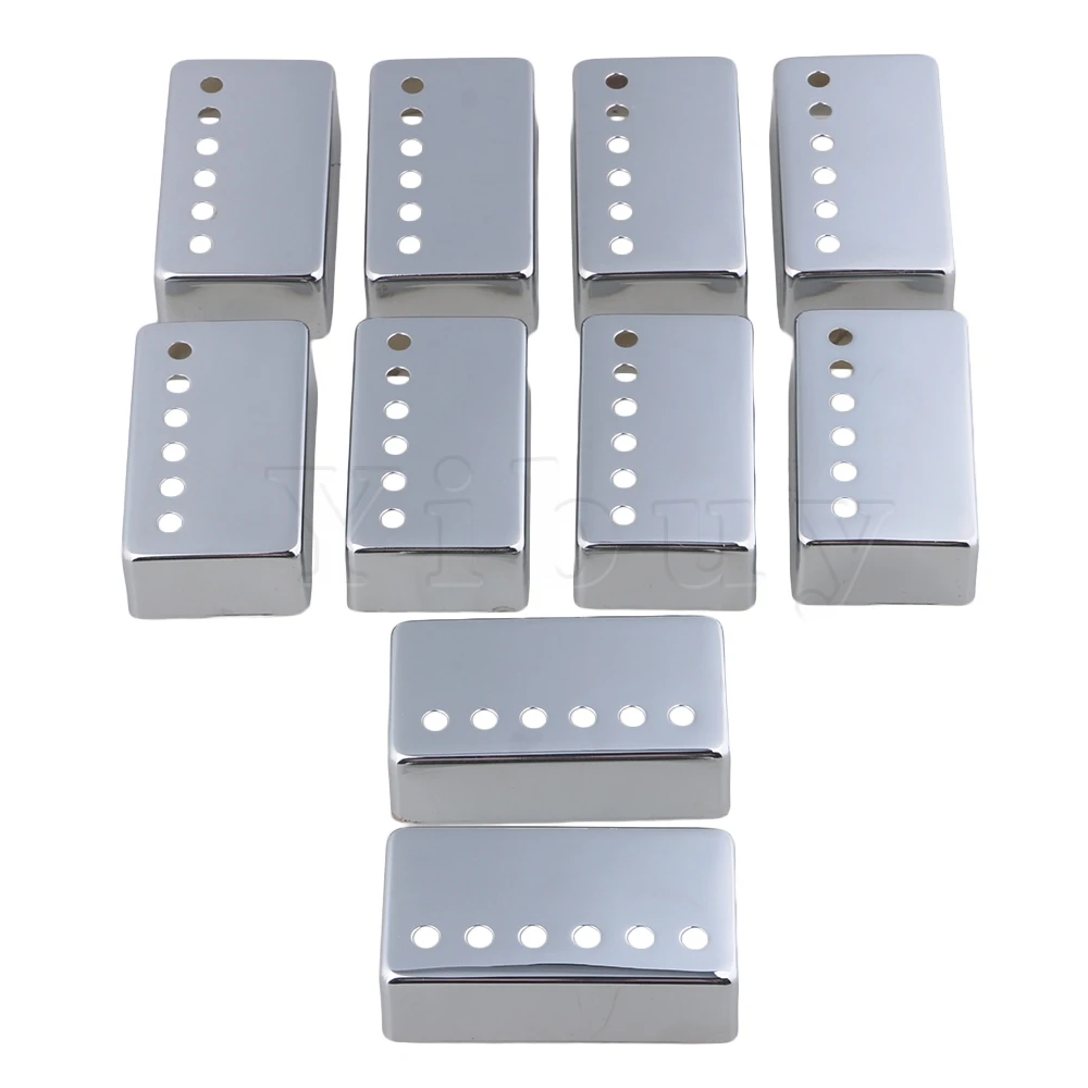 Yibuy Chrome Metal Guitar Neck and Bridge Humbucker Pickup Covers Replacement Part for Electric Guitar
Yibuy Chrome Metal Guitar Neck and Bridge Humbucker Pickup Covers Replacement Part for Electric Guitar
