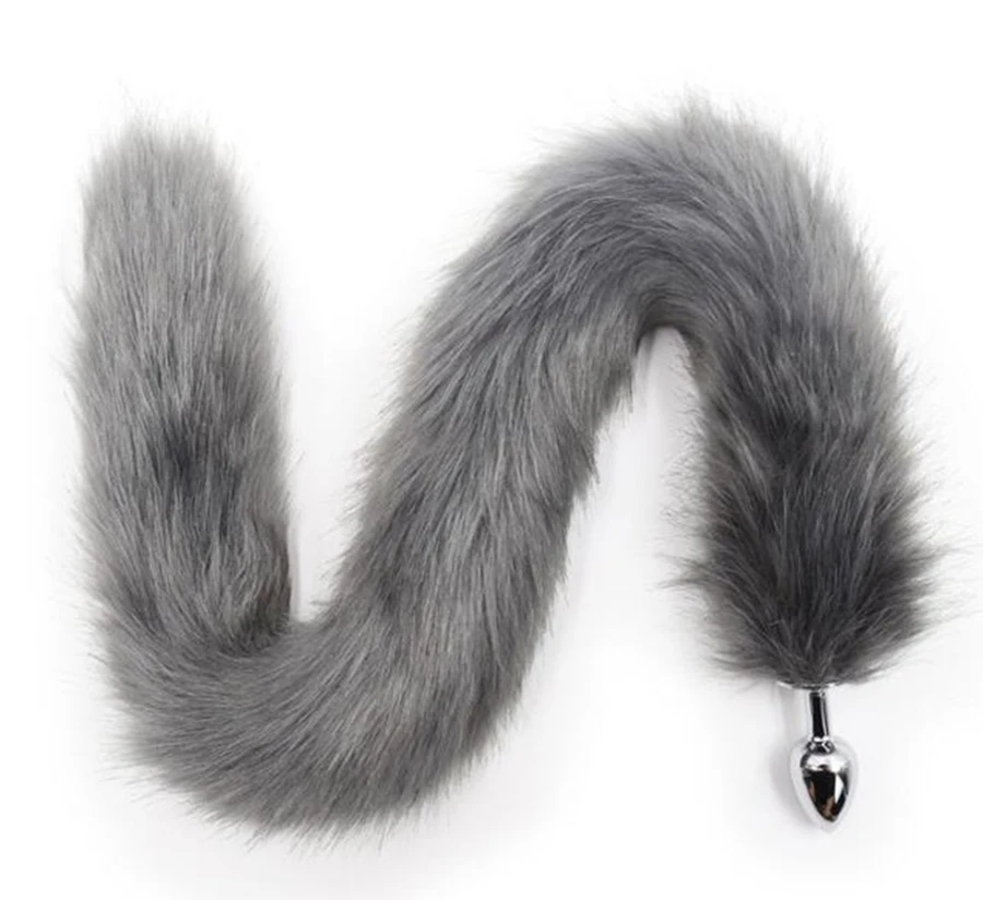 Силиконовая анальная пробка Lola Games Emotions Furry с хвостом, черный 4050-02lola - Lola Toys - Анальные пробки с хвостом - Купить