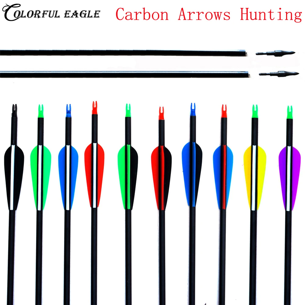 12Pcs/lot Spine 500 Mixed Carbon Arrow 30 Inches Diameter 7.6 mm for Compound/Recurve Bow and Arrow Archery
12Pcs/lot Spine 500 Mixed Carbon Arrow 30 Inches Diameter 7.6 mm for Compound/Recurve Bow and Arrow Archery