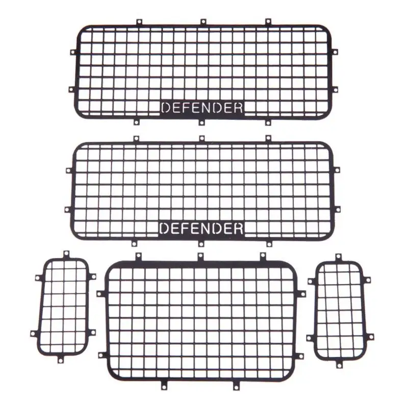 5Pcs Metal Window Mesh Protective Net With Screws For 1/10 Rc Crawler Car Traxxas Trx-4 Practical Rc Cars Accessories Toy
5Pcs Metal Window Mesh Protective Net With Screws For 1/10 Rc Crawler Car Traxxas Trx-4 Practical Rc Cars Accessories Toy