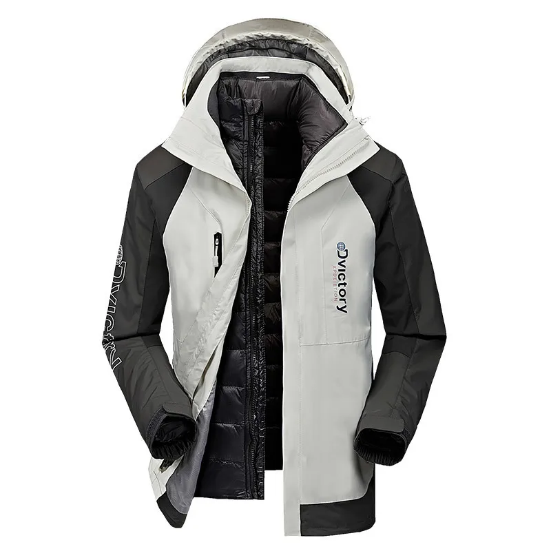 2018 Winter Mens Casual Jacket 90% White Duck Down Solid Color Hooded 2pcs Fleece Warm Wind-Proof Jacket Coats Straight Brand
2018 Winter Mens Casual Jacket 90% White Duck Down Solid Color Hooded 2pcs Fleece Warm Wind-Proof Jacket Coats Straight Brand