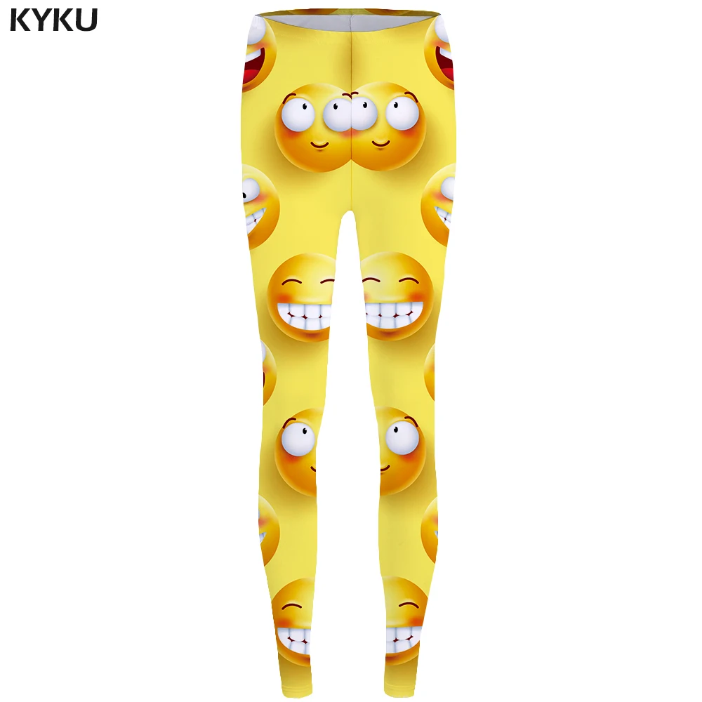 KYKU Brand Expression Leggings Smiling Face Legging 3d Lovely Print Legging Funny Long leggins Stretch Pants Women
KYKU Brand Expression Leggings Smiling Face Legging 3d Lovely Print Legging Funny Long leggins Stretch Pants Women