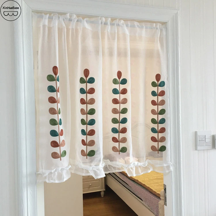 XinHuaEase Kitchen Short Curtain House Drapes Window Half Voile Door Valance Coffee Tulle Cafe Embroidered White Sheer Curtains
XinHuaEase Kitchen Short Curtain House Drapes Window Half Voile Door Valance Coffee Tulle Cafe Embroidered White Sheer Curtains