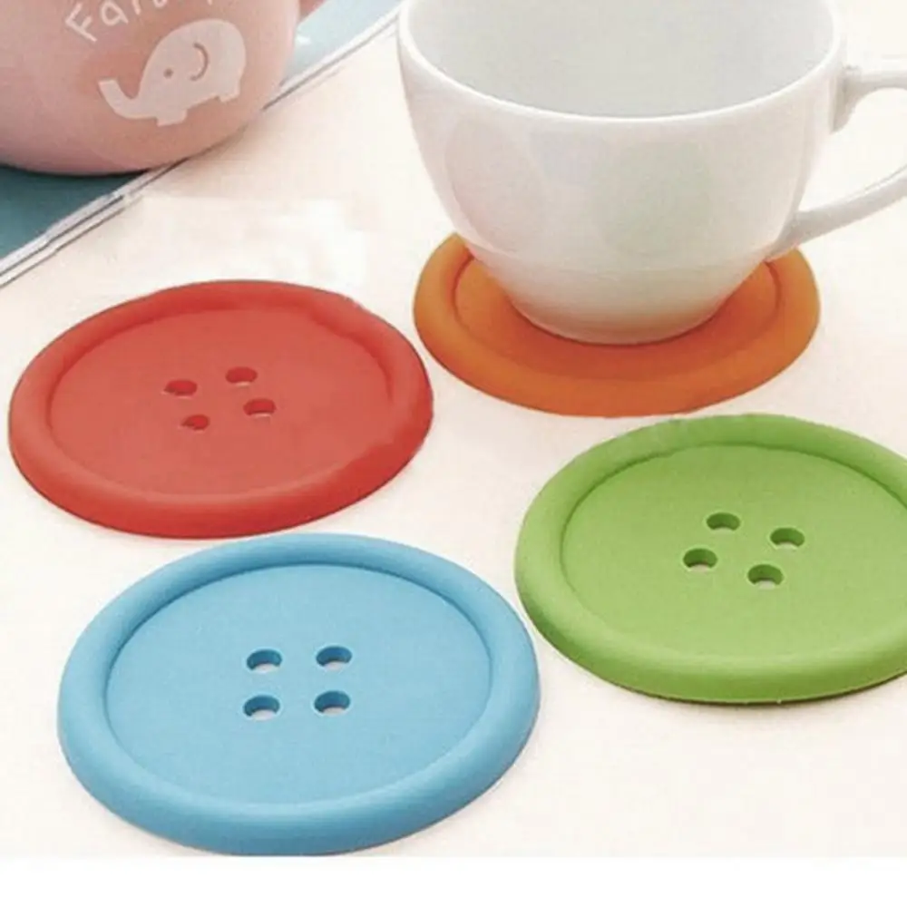 hot!5 Pcs Silicone Cute Button Shape Coaster Cup Cushion Holder Drink Placemat Mat
hot!5 Pcs Silicone Cute Button Shape Coaster Cup Cushion Holder Drink Placemat Mat