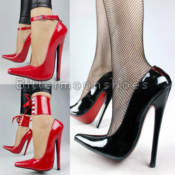 Plus Size 36-45 18cm Sexy Thin High Heels Women Pumps Thin Heels High Heels Shoes Woman Nightclub Shoes Wedding Party Shoes