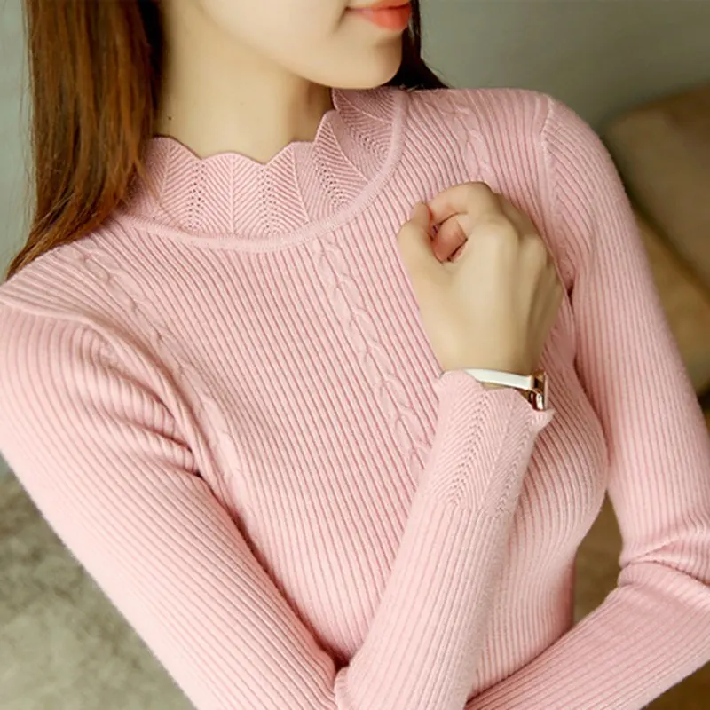 SEXMKL Women Sweater High Elastic Turtleneck 2019 Winter Korean Fashion Sweater Women Slim Sexy Bottoming Basic Knit Pullovers
SEXMKL Women Sweater High Elastic Turtleneck 2019 Winter Korean Fashion Sweater Women Slim Sexy Bottoming Basic Knit Pullovers