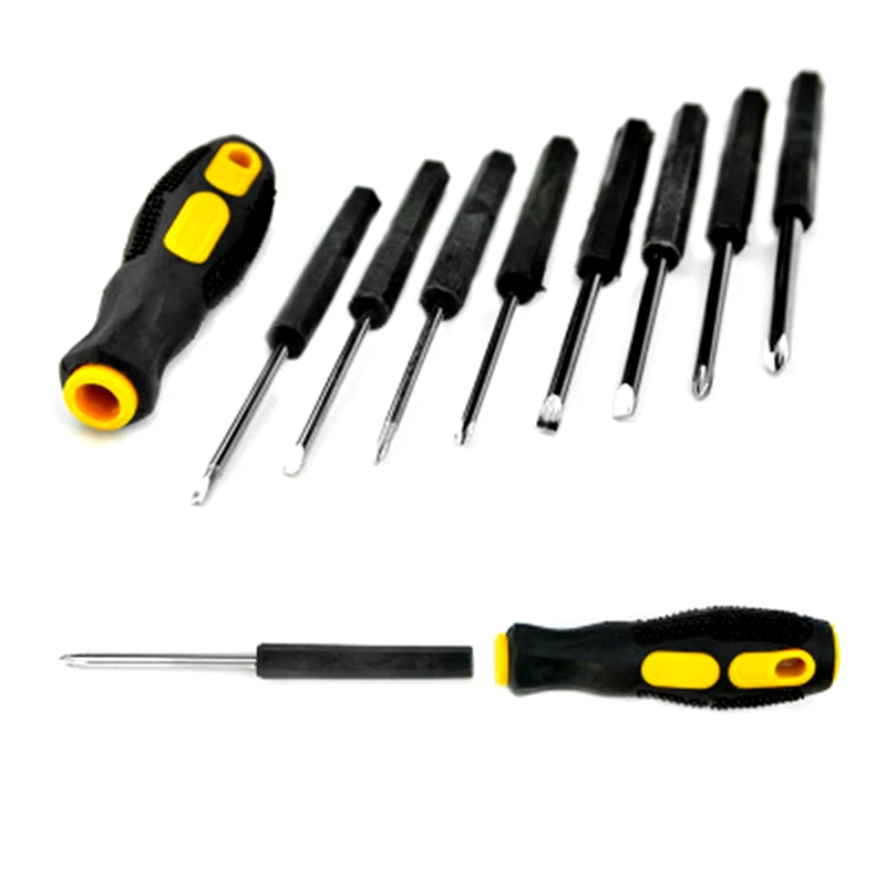 OLOEY 10 in 1 Screwdriver Suit repair tool One word Cross notebook Mobile phone TV computer Digital Family Multifunction tools
OLOEY 10 in 1 Screwdriver Suit repair tool One word Cross notebook Mobile phone TV computer Digital Family Multifunction tools