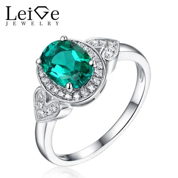 Leige Jewelry Green Emerald Ring for Women Silver 925 Oval Cut Classic Wedding Promise Rings with Stone Christmas Gift
Leige Jewelry Green Emerald Ring for Women Silver 925 Oval Cut Classic Wedding Promise Rings with Stone Christmas Gift