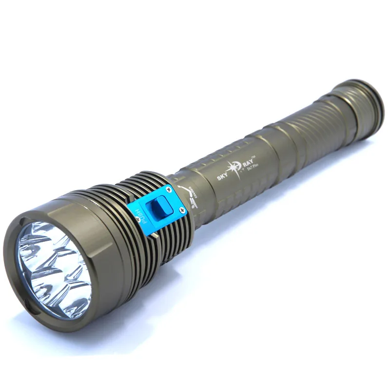 Фото Новый дизайн DX7 Plus водонепроницаемый 10000 люмен 7 x XM-L2 светодиодный фонарик для