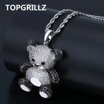 TOPGRILLZ Hip Hop Copper Rose Gold Silver Color Cubic Zircon Panda Pendant Necklace Charm For Men Women Jewelry Necklaces Gifts
TOPGRILLZ Hip Hop Copper Rose Gold Silver Color Cubic Zircon Panda Pendant Necklace Charm For Men Women Jewelry Necklaces Gifts