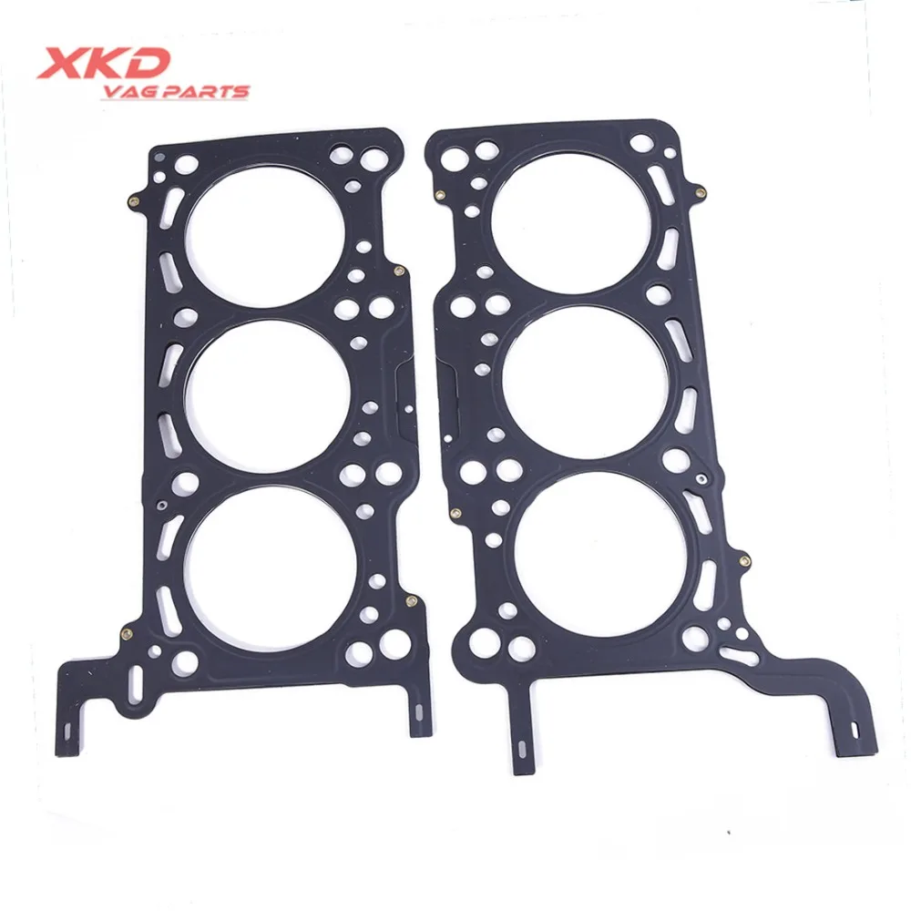 2pcs Engine Cylinder Head Gaskets For T-ouareg V-W A-UDI A4 A5 S5 S6 Q5 Q7 3.0T