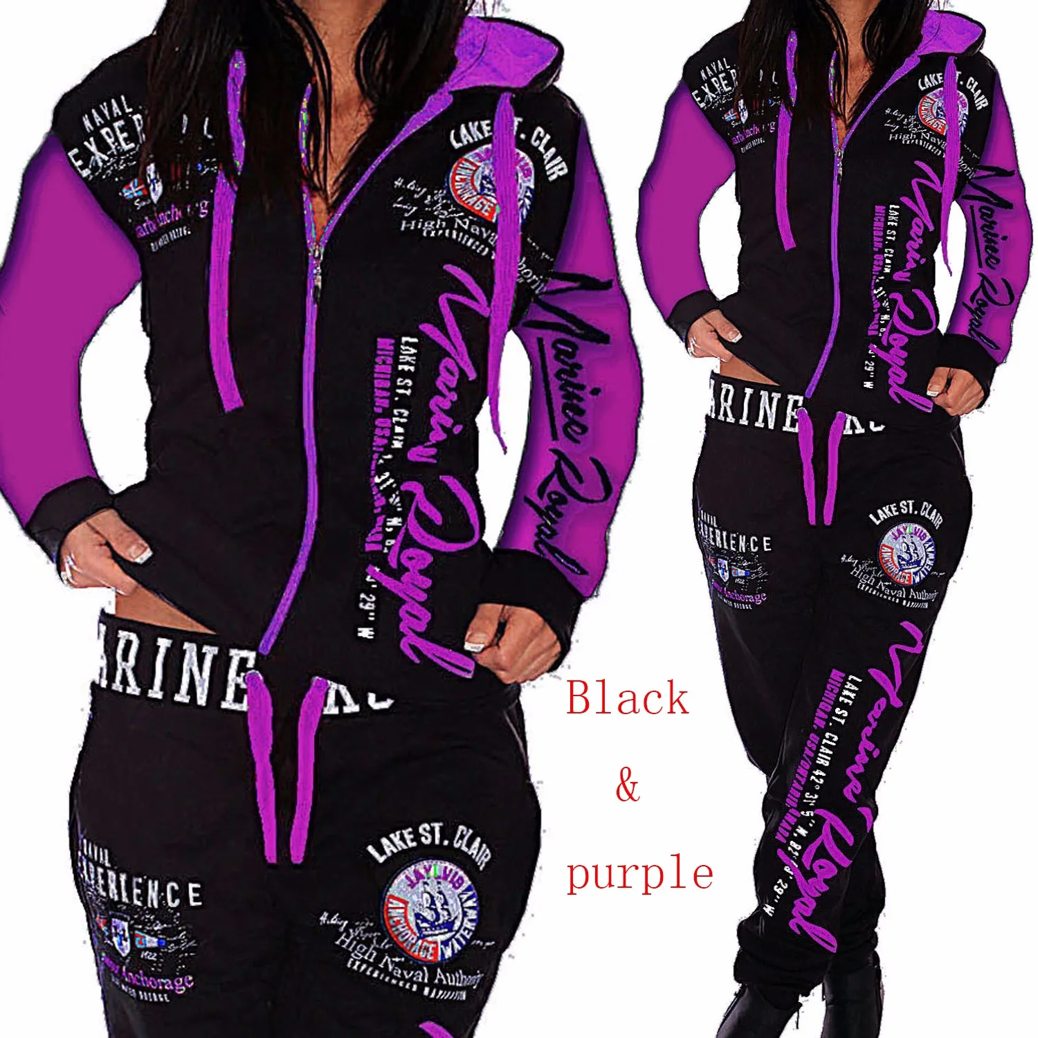 2019 Brand Autumn Tracksuit Two Piece Set Women Sweatsuits 2 Pieces Matching Set Sweat Track Suits woman joggers suit sets 
2019 Brand Autumn Tracksuit Two Piece Set Women Sweatsuits 2 Pieces Matching Set Sweat Track Suits woman joggers suit sets