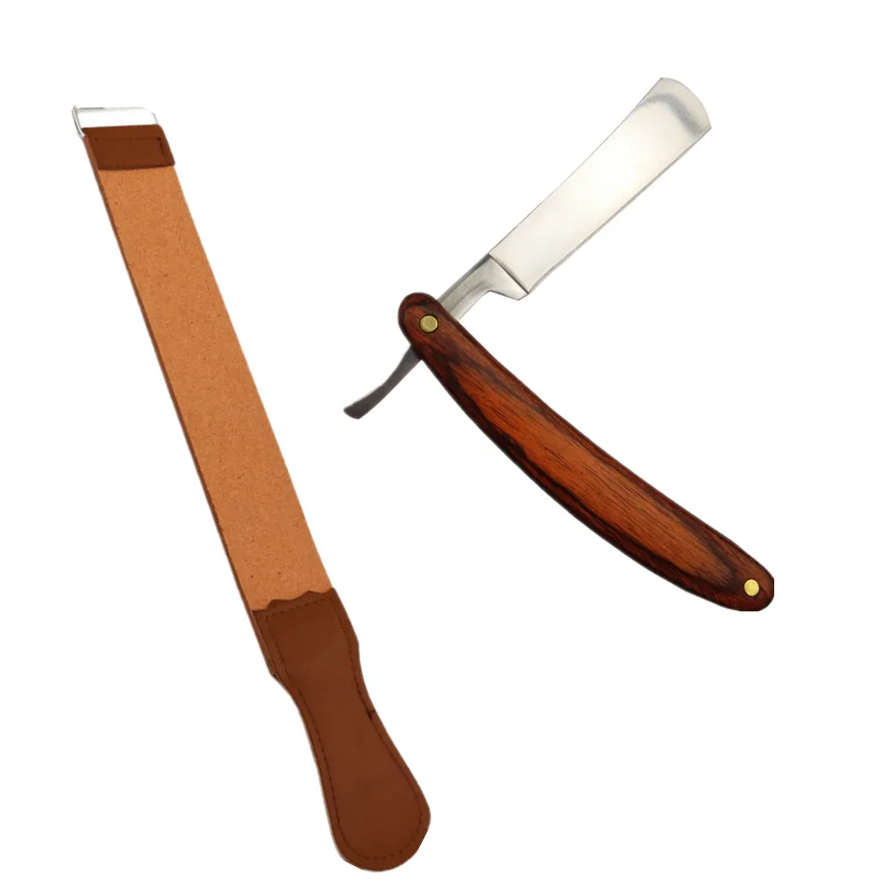 Vintage Wooden Handle Razor Manually Shaver+Cow Leather Canvas Strop For Straight Razor Blade Cloth Folding Knife Sharpening
Vintage Wooden Handle Razor Manually Shaver+Cow Leather Canvas Strop For Straight Razor Blade Cloth Folding Knife Sharpening