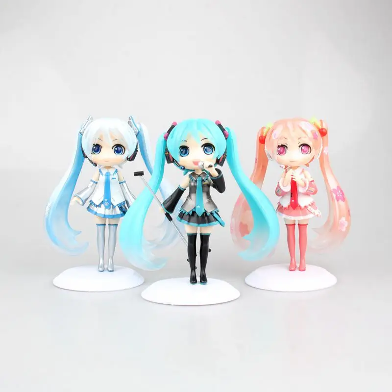 14.5CM Japanese anime figure big eyes Miku snow/Sakura miku action figure collectible model toys for boys
14.5CM Japanese anime figure big eyes Miku snow/Sakura miku action figure collectible model toys for boys
