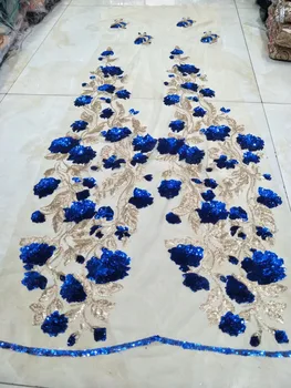 Blue African Tulle Lace Fabric French Sequins Net Lace African Mesh Lace Fabric 2019 French Sequins Lace Fabrics For Dress A1533 
Blue African Tulle Lace Fabric French Sequins Net Lace African Mesh Lace Fabric 2019 French Sequins Lace Fabrics For Dress A1533