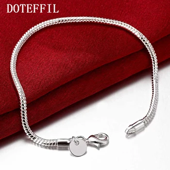 DOTEFFIL 925 Sterling Silver 8 Inch 3mm Snake Chain Basis Bracelet For Woman Charm Wedding Engagement Fashion Party Jewelry
DOTEFFIL 925 Sterling Silver 8 Inch 3mm Snake Chain Basis Bracelet For Woman Charm Wedding Engagement Fashion Party Jewelry