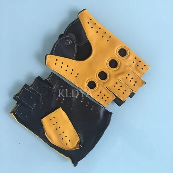 Spring Men Genuine Leather Gloves Male Hand Fingerless Gloves Driving Motorcycle Summer Gym Goatskin Unlined Mittens A16
Spring Men Genuine Leather Gloves Male Hand Fingerless Gloves Driving Motorcycle Summer Gym Goatskin Unlined Mittens A16