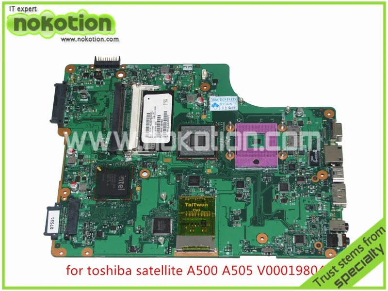 NOKOTION V000198040 Laptop Motherboard For toshiba satellite A500 A505 intel GM45 DDR2 Mainboard
NOKOTION V000198040 Laptop Motherboard For toshiba satellite A500 A505 intel GM45 DDR2 Mainboard