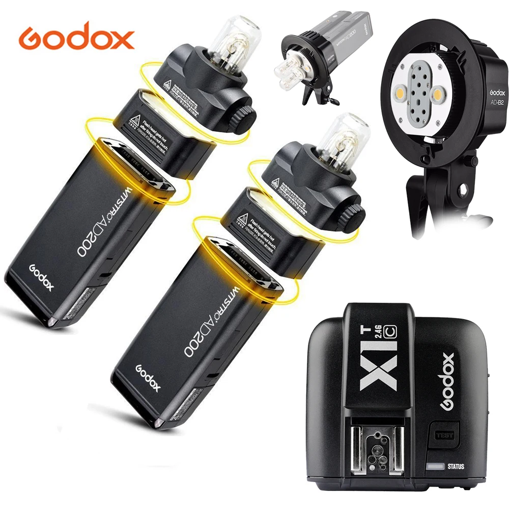 Godox Pocket Outdoor Flash 2X AD200 2.4G Wireless 200WS TTL HSS 1/8000s sync+AD-B2 Bowens Mount+X1T-C For Canon 5D Mark IV M6
Godox Pocket Outdoor Flash 2X AD200 2.4G Wireless 200WS TTL HSS 1/8000s sync+AD-B2 Bowens Mount+X1T-C For Canon 5D Mark IV M6