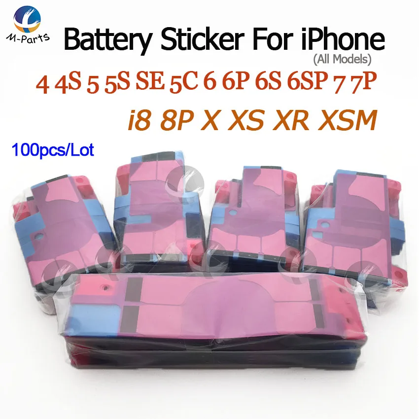 100pcs Battery Adhesive Sticker For iPhone XS Max XSM XR X 8 7 6 6S Plus 5S SE 5C 5 4S 4 Anti-Static Glue Tape Strip Tab
100pcs Battery Adhesive Sticker For iPhone XS Max XSM XR X 8 7 6 6S Plus 5S SE 5C 5 4S 4 Anti-Static Glue Tape Strip Tab