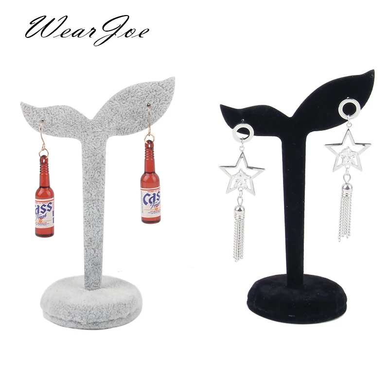 4.5" Tall Jewelry Organizer Earrings Display Holder Rack Black Grey Velvet Earring Studs Stand Metal Presentation Storage Case
4.5" Tall Jewelry Organizer Earrings Display Holder Rack Black Grey Velvet Earring Studs Stand Metal Presentation Storage Case