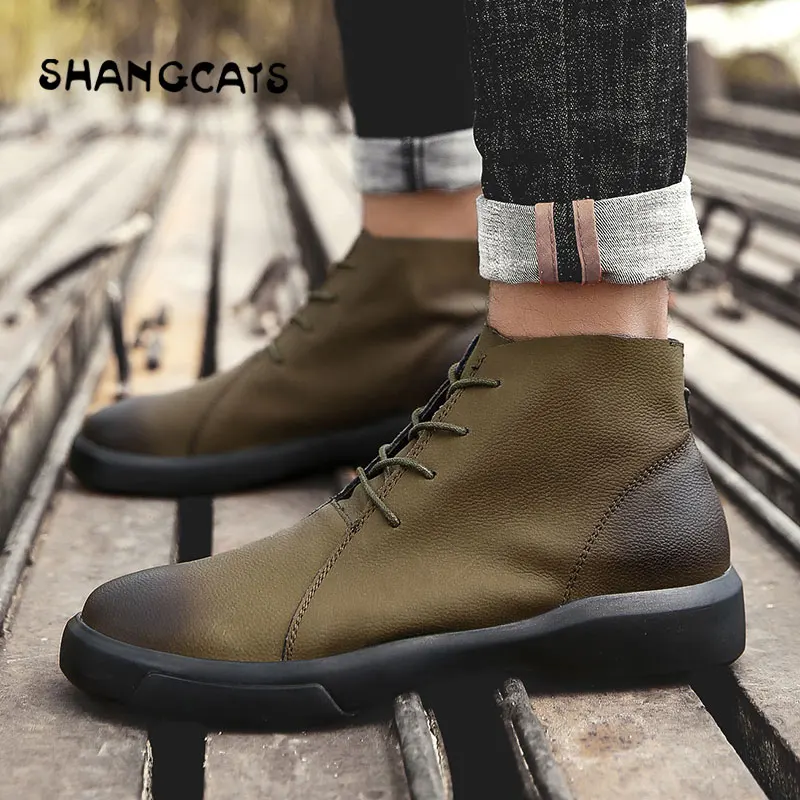 winter shoes for men vulcanized shoes High top fashion trend 2018 High quality buty meskie Retro winter footwear big size 47 48
winter shoes for men vulcanized shoes High top fashion trend 2018 High quality buty meskie Retro winter footwear big size 47 48
