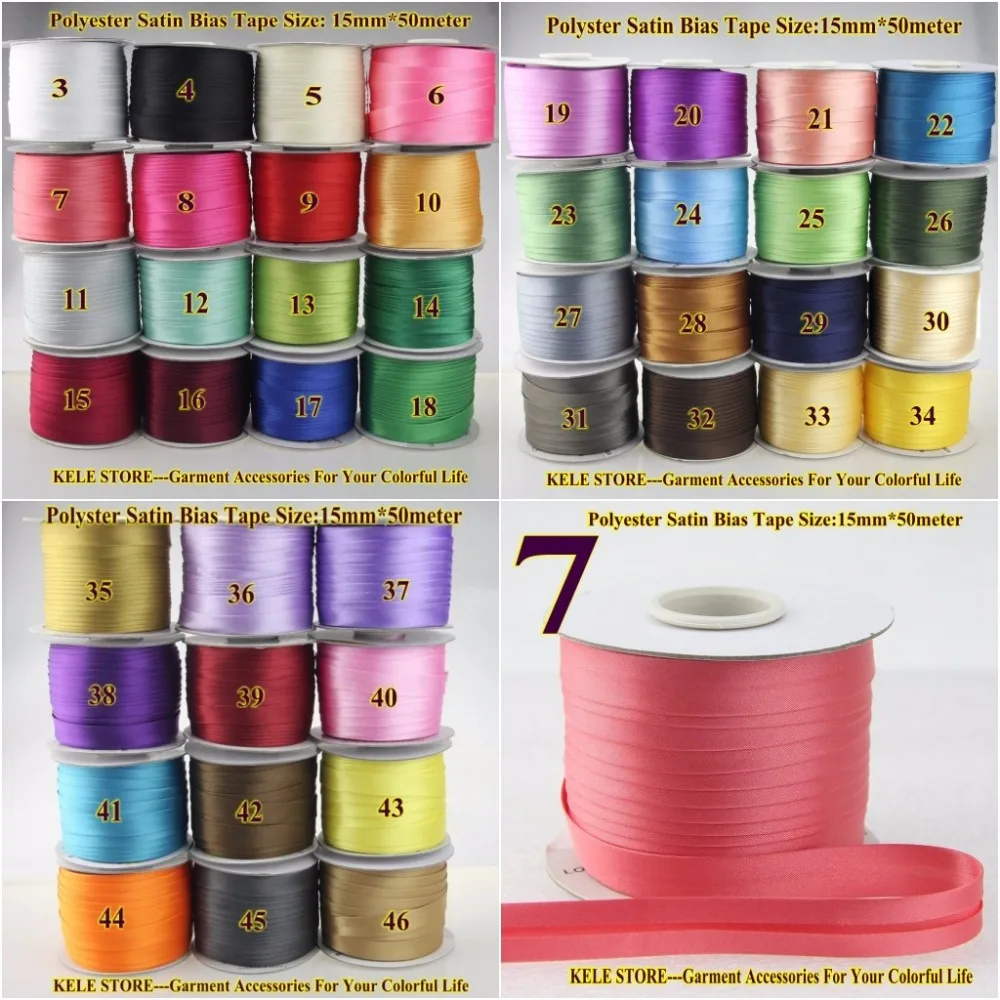 Free shipping Polyester Satin Bias binding Tape size:15mm width:5/8" 50m/lots DIY handemade,$7/50meter dark blue yellow dark red
Free shipping Polyester Satin Bias binding Tape size:15mm width:5/8" 50m/lots DIY handemade,$7/50meter dark blue yellow dark red