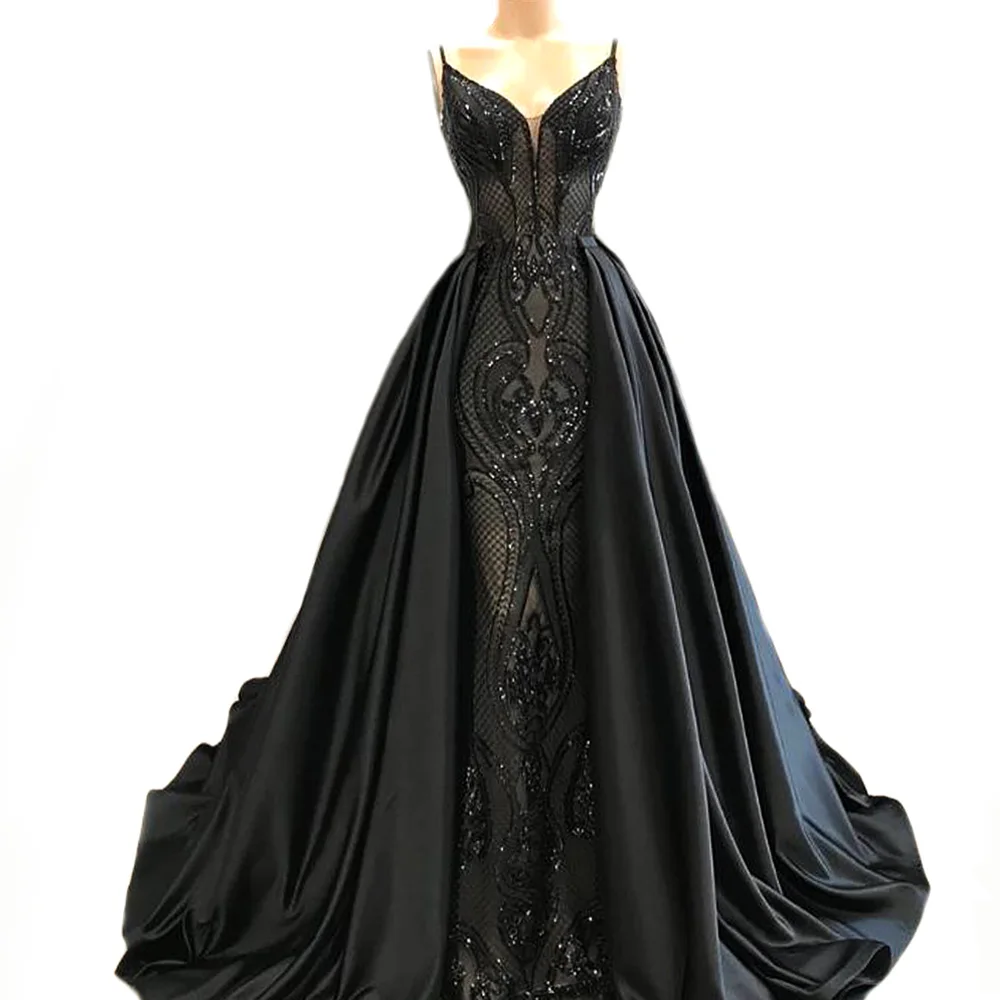 Two Piece Detachable Over Skirt robe de soiree Evening Dress Embroidery Lace Sequins Deep V Neck Bridal vestido de noiva Prom
Two Piece Detachable Over Skirt robe de soiree Evening Dress Embroidery Lace Sequins Deep V Neck Bridal vestido de noiva Prom