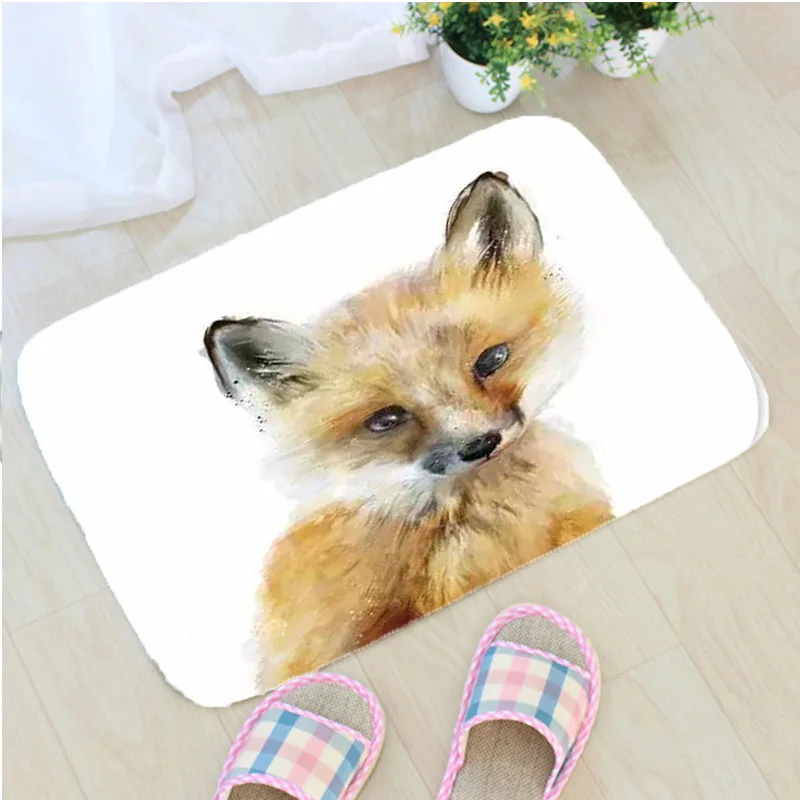 Cartoon Animal Fox Doormat Flannel Cat Horse Printing Non-slip Floor Mat Home Decoration Door Mat Deurmat Badmat Tapis de bain
Cartoon Animal Fox Doormat Flannel Cat Horse Printing Non-slip Floor Mat Home Decoration Door Mat Deurmat Badmat Tapis de bain