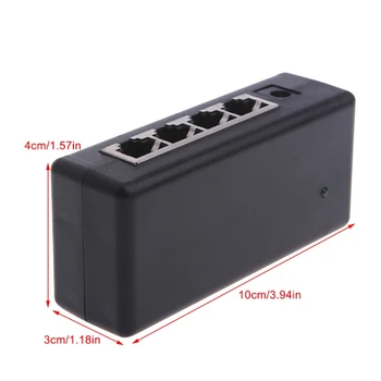 4 Port POE Injector For CCTV Surveillance IP Cameras Power Over Ethernet Adapter Drop Shipping Support
4 Port POE Injector For CCTV Surveillance IP Cameras Power Over Ethernet Adapter Drop Shipping Support