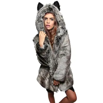 Winter Fashion Women Coats Elegant Solid Faux Fur Warm Lady Coat Slim Long Sleeve Outwear Coat With Hooded
Winter Fashion Women Coats Elegant Solid Faux Fur Warm Lady Coat Slim Long Sleeve Outwear Coat With Hooded